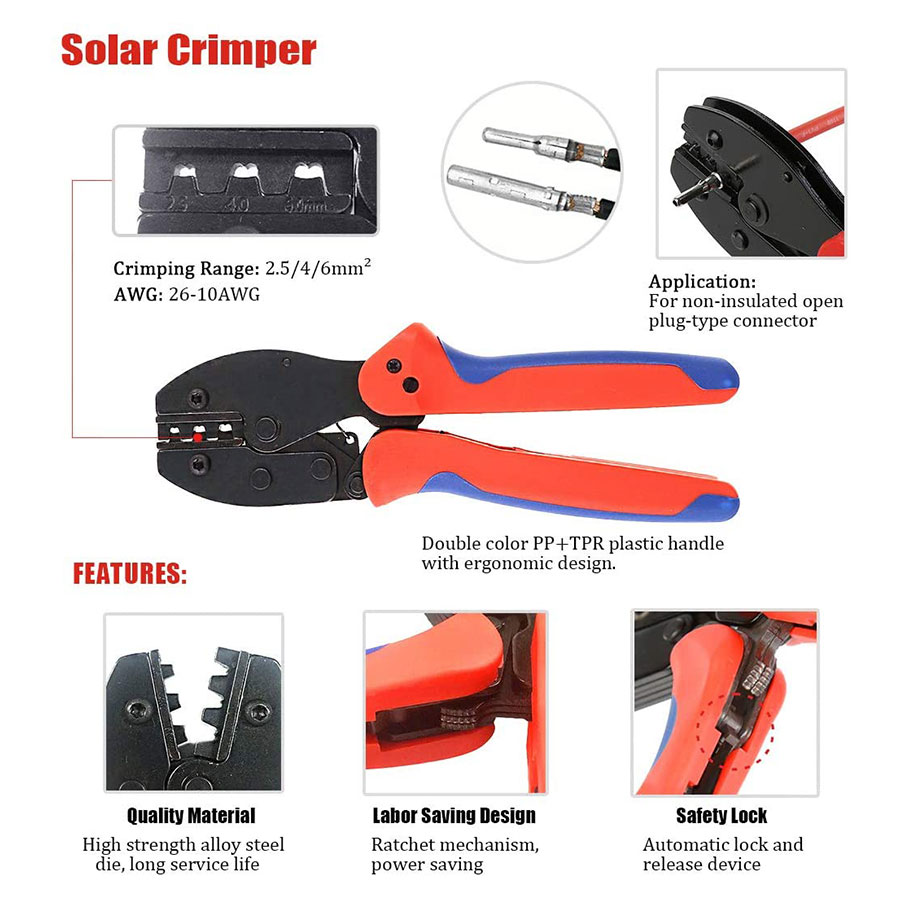 Herramientas de prensado Solar - Mc4 Crimping Tool reseña y precio