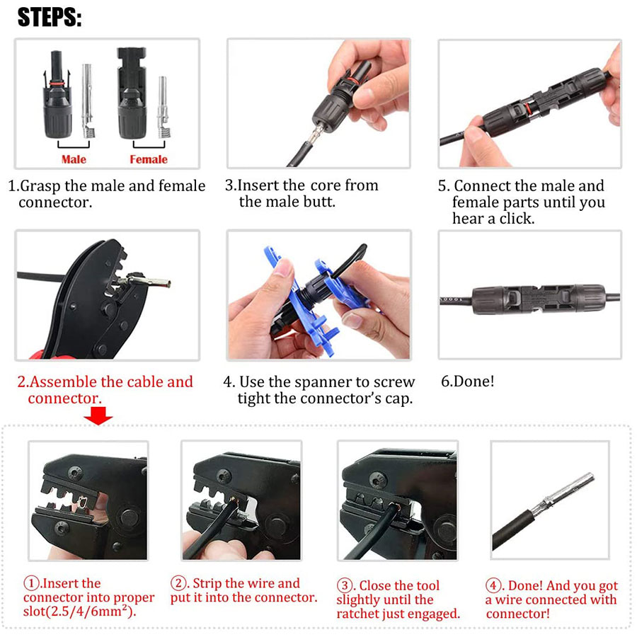 Herramientas de prensado Solar - Mc4 Crimping Tool reseña y precio