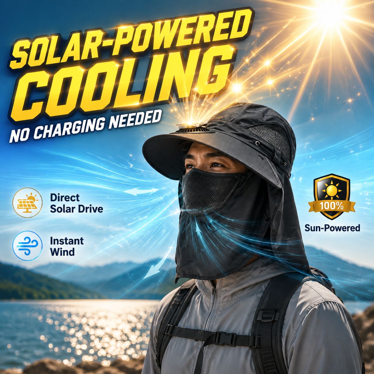 Sombrero con Ventilador Recarg - Renewable Energy Fan reseña y precio