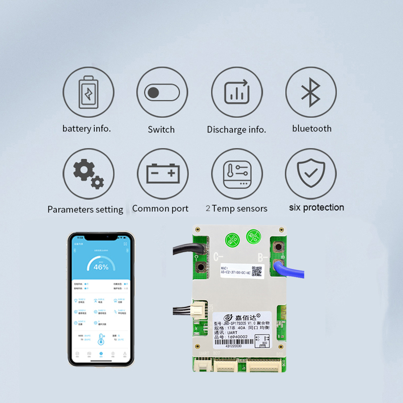 JBD Smart BMS 10-17S 60A Lifep - Smart Bms reseña y precio