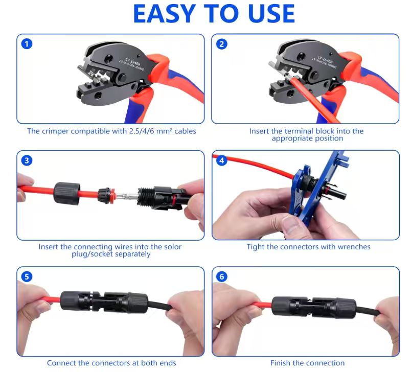 Kit de Alicates de Crimpado Fo - Mc4 Crimping Tool reseña y precio