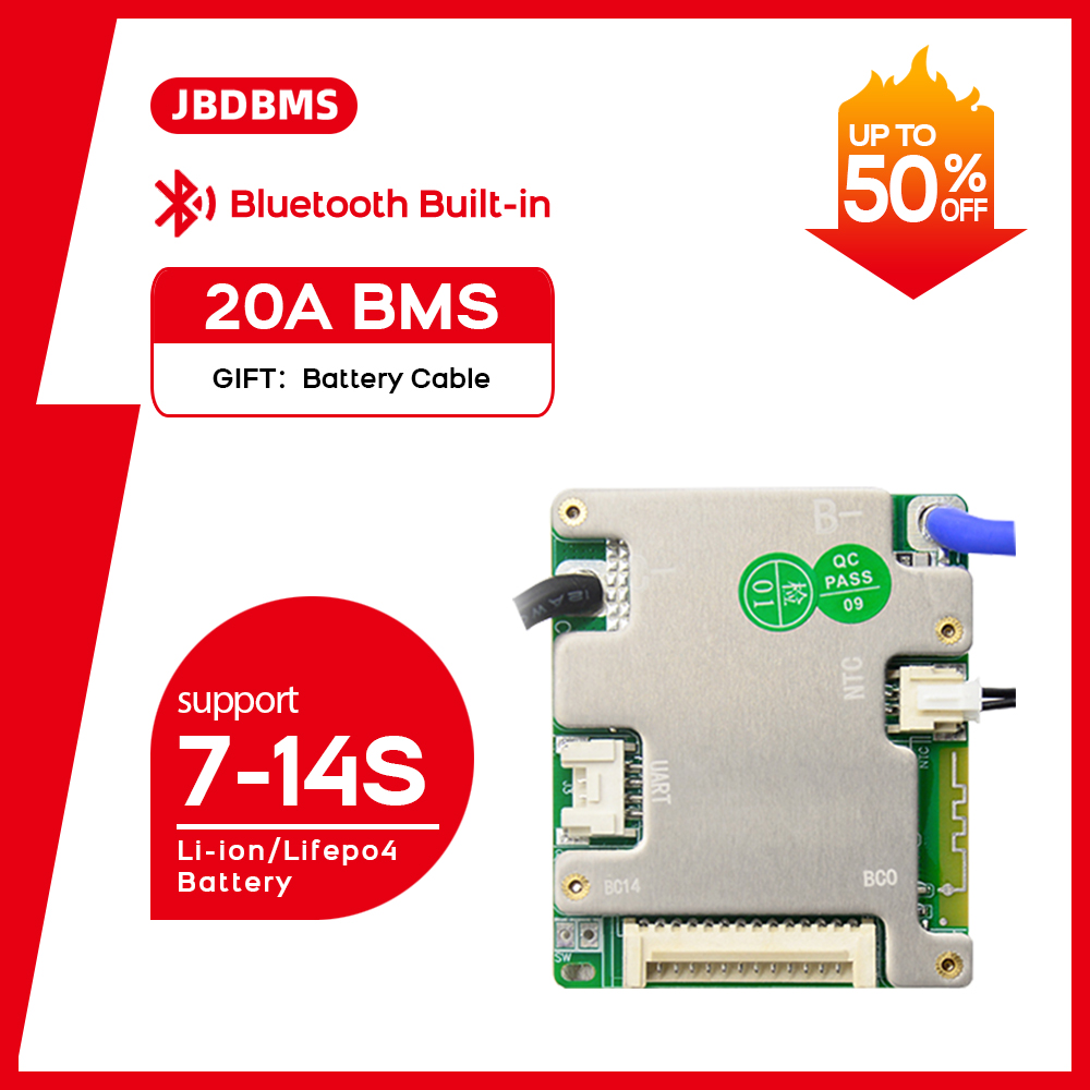 JBD Smart BMS 7S-14S 8S 9S 10S - Smart Bms reseña y precio
